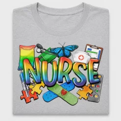 Nurse Autism Awareness DTF Transfer