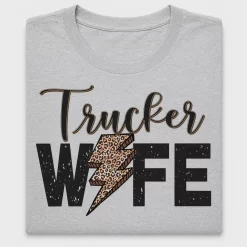 Trucker Wife Leopard DTF Transfer