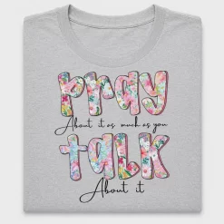 Pray About It Floral DTF Transfer