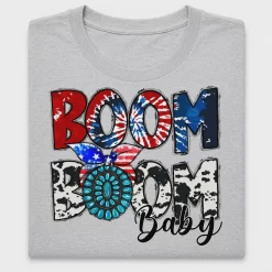 Boom Boom Baby 4th of July DTF Transfer