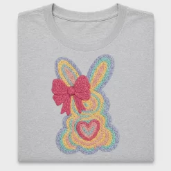 Rainbow Crochet Bunny DTF Transfer