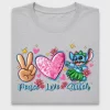 Peace Love Stitch DTF Transfer