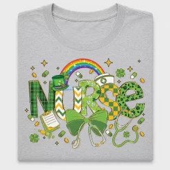 Nurse Shamrock St Patrick's Day DTF Transfer