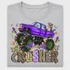Mardi Gras Monster Truck DTF Transfer