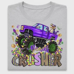 Mardi Gras Monster Truck DTF Transfer