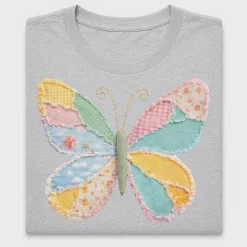 Patchwork Butterfly Spring DTF Transfer