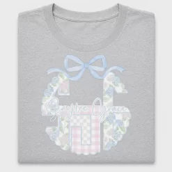 Floral Monogram Bow DTF Transfer