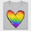 Rainbow Heart DTF Transfer