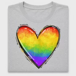 Rainbow Heart DTF Transfer