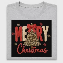 Merry Christmas Knit DTF Transfer