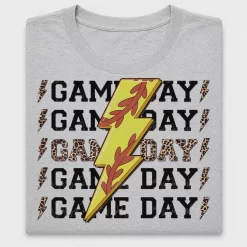 Game Day Lightning Bolt DTF Transfer