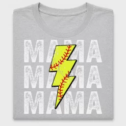 Softball Mom Lightning Bolt DTF Transfer