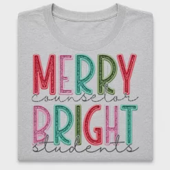 Merry Counselor Bright Students DTF Transfer