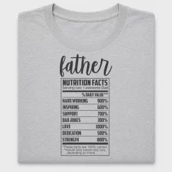 Father Nutrition Facts DTF Transfer