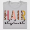Hair Stylist Leopard DTF Transfer for Shirts