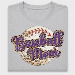 Baseball Mom Leopard DTF Transfer