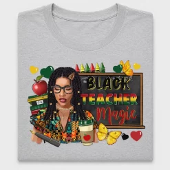 Black Teacher Magic DTF Transfer
