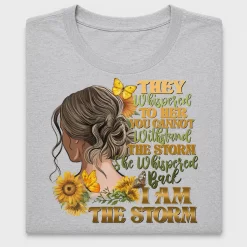 Motivational Woman Sunflower DTF Transfer