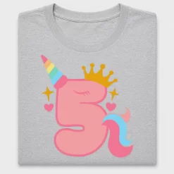 Unicorn 5th Birthday Number DTF Transfer