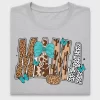 Western Nana Animal Print DTF Transfer