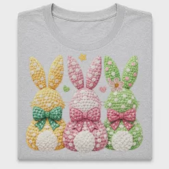 Cozy Yarn Bunny Trio DTF Transfer