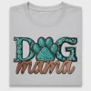 Dog Mama Retro Paw Print DTF Transfer