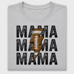 Mama Football Lightning Bolt DTF Transfer