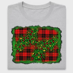 Leopard Buffalo Plaid Christmas DTF Transfer