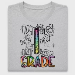 First Grade DTF Transfer Design
