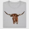 Watercolor Longhorn Cow DTF Transfer