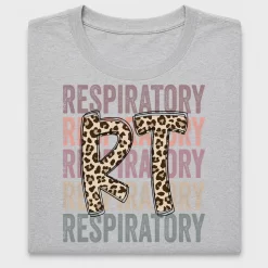 Respiratory RT Leopard Print DTF Transfer