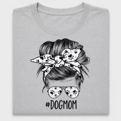 Dog Mom Messy Bun DTF Transfer