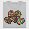Autism Awareness Hearts DTF Transfer