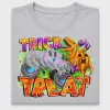 Tricky Dinosaur Trick or Treat DTF Transfer