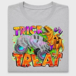 Tricky Dinosaur Trick or Treat DTF Transfer