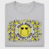Retro Smiley Face Softball DTF Transfer