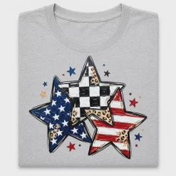 Patriotic Stars DTF Transfer
