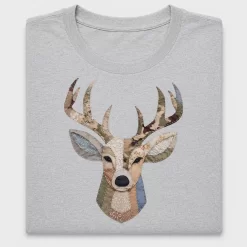 Boho Patchwork Deer Head DTF Transfer