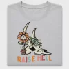 Raise Hell Western Skull DTF Transfer