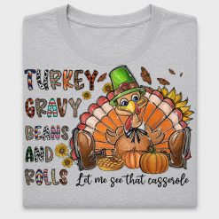 Turkey Gravy Beans Rolls DTF Transfer