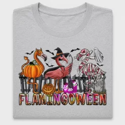 Flamingoween Halloween DTF Transfer