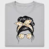 Graduation Messy Bun Girl DTF Transfer