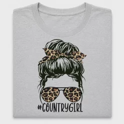 Country Girl Leopard Print DTF Transfer