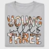 Young Wild Three Birthday DTF Transfer