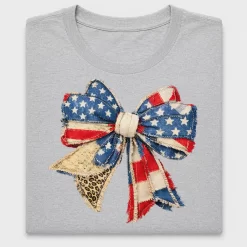 Patriotic Bow Ribbon DTF Transfer