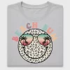 Beach Bum Leopard Smiley DTF Transfer