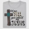 Western Jesus Cross DTF Transfer