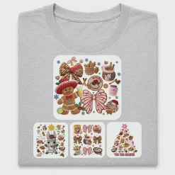 Coquette Christmas Gingerbread DTF Transfer