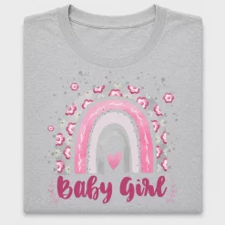 Floral Baby Girl Rainbow DTF Transfer