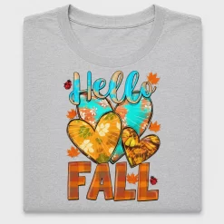 Hello Fall Heart Pumpkin DTF Transfer